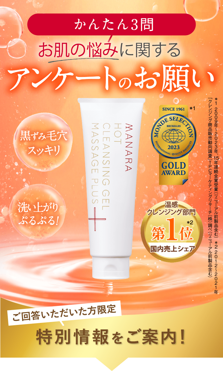 肌悩みに関するアンケート